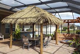 Using our traditional palm thatch or another thatch that you may like. Home Suncoast Tiki Huts Inc