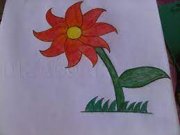 How To Draw A Flower Easy Step By Step Drawing Guide By Emmyd Dragoart Com I'm sure you will be thrilled to see realistic flower drawings on a large canvas. how to draw a flower easy step by