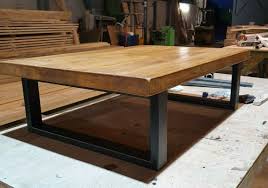 It's available in a range of sizes starting from 60cm square up to 120cm square. Rustic Industrial Style Coffee Table Chunky Solid Pine 5 Wax Colou Therusticway