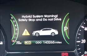 Answered Hybrid System Warning Kia Optima Hybrid Cargurus
