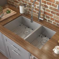 Kohler prolific 29 inch workstation stainless steel single bowl kitchen sink with included accessories, 10 inches deep, 18 gauge, undermount compare with similar items. Ruvati 29 Inch Undermount 60 40 Double Bowl Zero Radius 16 Gauge Stainless Steel Kitchen Sink Rvh7200