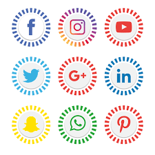 Social Media Icons Set Logo Vector Illustrator Vector And Png Social Media Icons Icon Set Media Icon