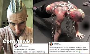 We provide easy how to style tips as well as letting you know which hairstyles will match your face shape, hair texture and hair density. Adam Levine Is Criticized After Unveiling His Corn Hawk Hair Style Daily Mail Online
