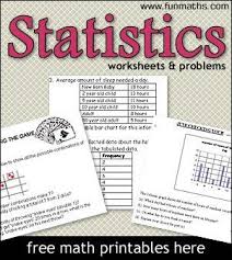 Free Statistics Worksheets And Problems For High School Printable Math Worksheets High School Math Statistics Math