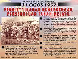 Tanggal 17 agustus 1945 menjadi hari jepang menyerah pada sekutu secara resmi pada tanggal 14 agustus 1945 dan dimanfaatkan oleh para tokoh pejuang indonesia untuk segera. Trivia Peristiwa Merdeka Jabatan Penerangan Malaysia Facebook