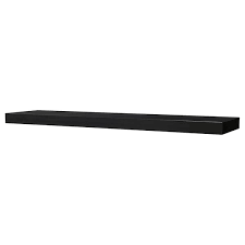 Lack رف حائط أسود بني 190x26 سم Ikea