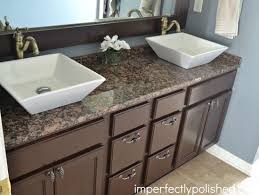 Bathroom vanity countertops ideas are varied. Diy Master Bathroom Bathroom Vanity Makeover Diy Bathroom Vanity Makeover Granite Bathroom Countertops