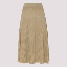 Lurex Ribbed Knit Skirt