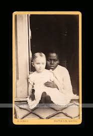 14 Year Old Black Boy Killed In 1950s Antique Cdv Photo Little White Child With Very Young African Black Nanny Girl Photo Little White African American Girl