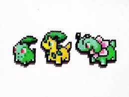 Chikorita Bayleef Meganium By Showmeyourbits On Deviantart Bugelperlen Vorlagen Bugelperlen Perlenkunst