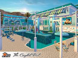 The Crystal Pool By Autaki From The Sims Resource For The Sims 4 Crystal Pools Sims 4 Sims