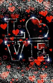 Red Hearts Love Glitter Wallpaper I Created For Cocoppa Heart Wallpaper Love Wallpaper Cute Love Images
