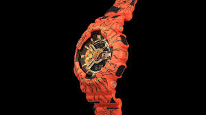 Beautiful illustrations of dragon ball imprinted on the strap and bezel showing the training of the main character goku. Dragon Ball Z G Shock Collaboration Watches By Casio