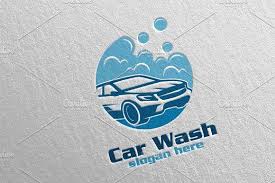 Car Wash Logo Cleaning Car Logo 12 Wash Logo Logo Design Template Vector Logo Design