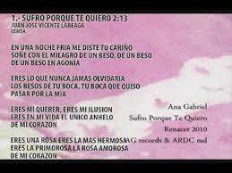 Check spelling or type a new query. Ana Gabriel Sufro Porque Te Quiero Youtube