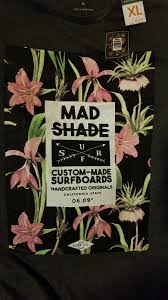 Mad Shade California Custom Surfboards Graphic T Shirt Size Xl Charcoal Color Men Women Unisex Fashion Tshirt Black Fun T Shirts Online Tshirt And