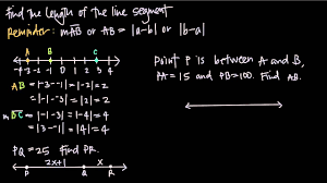 Which is the measure of angle in a triangle? Length Of A Line Segment Kristakingmath Youtube