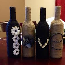 Decorated Wine Bottles Wine Bottle Decor Bottles Decoration Wine Bottle Crafts