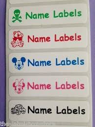 IRON ON CLOTHES School Children Care Home Name Labels Tapes Tags ...