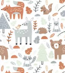 Woodland All Over Nursery Cotton Fabric Joann Nursery Patterns Nursery Fabric Woodland Fabric