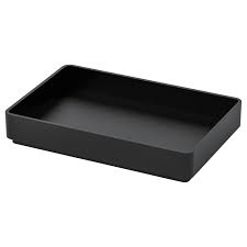 Skogsviken Tablett Schwarz 10x15 Cm Ikea Deutschland Ikea Toilet Roll Holder Guest Towel Tray