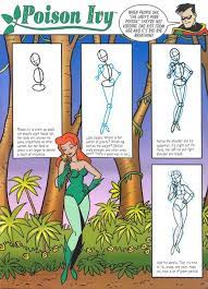 While flipping through the rather large pages (12 x 16 inches) i found a rather quaint looking one page demonstration on how to draw the timm style poison ivy. How To Draw Poison Ivy Poison Ivy Drawings Draw