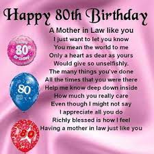 80th Birthday Quotes For Mother Quotesgram