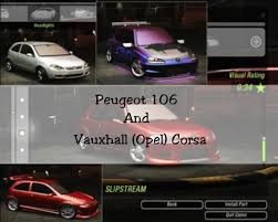 The main codes for need for speed: Peugeot 106 And Vauxhall Opel Corsa Need For Speed Underground 2 Mods