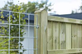 Galvanized steel and wood fence. Lattice Garden Fence Panel Of Galvanized Steel 170x80cm