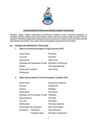 Sukacita dimaklumkan kepada pelajar yang berkelayakan untuk membuat permohonan biasiswa bagi tahun 2019. Iklan Biasiswa Kerajaan Negeri Jabatan Penerangan Sabah Facebook