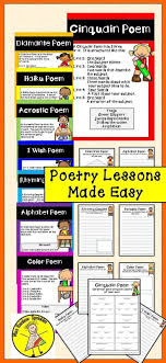 Poetry Unit With Anchor Charts Poetry Unit Poetry Lessons Cinquain Poems