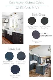 The Best Navy Blue And Dark Gray Benjamin Moore Colors For Kitchen Cabinets Grey Blue Kitchen Grey Kitchen Cabinets Dark Kitchen