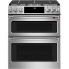 30-inch Slide-In Gas Double Oven with Convection Range in Stainless Steel CCGS750P2MS1 Cafe
