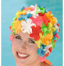 Early 70 S This Is The Swim Cap My Grandma Made Me Wear When I Came To Visit When I Was In Jr High School Talk About Mor Swim Caps Retro