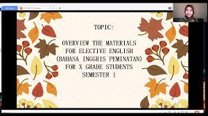 Penting juga bagi siswa untuk memilih teman yang. Overview Materi Bahasa Inggris Peminatan Lintas Minat Kelas X Semester 1 Man 2 Kota Malang Youtube