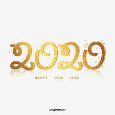 Golden Shine Creative 2020 New Year Font Abstract Vintage Design Happy Png Transparent Clipart Image And Psd File For Free Download Newyear Happy New Year Png Clip Art