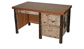 Ikea galant half round desk top extension 31 1/2 x 15 3/4 beige birch. Amazon Com Hickory Birch Bark Desk With Cherry Top Handmade