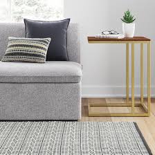 Bring Sleek Modern Style To Any Room In Your Home With This Antwerp C Table In Walnut From Project 62 153 C Table Furniture For Small Spaces Target Furniture