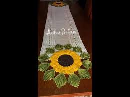 Caminho De Mesa De Crochê Girassol Passo A Passo Caminho De Mesa Girassol Pap Completo Youtube Crochet Sunflower Crochet Flower Tutorial Crochet Art
