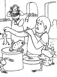 School's out for summer, so keep kids of all ages busy with summer coloring sheets. Frogs Is All Over The Place In 10 Plagues Of Egypt Coloring Page Coloring Sun