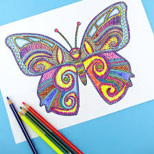 The link for the free printable butterfly coloring page can be found farther down in the post. Butterfly Coloring Page For Adults Trail Of Colors