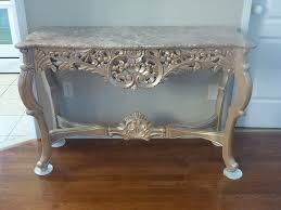 How To Paint A Console Table Rosewood Goes Rose Gold Diy Wood Chair Diy Ornate Furniture Carved Chairs