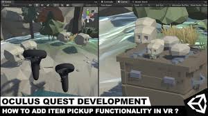 Oculus Quest Development With Unity3d How To Add Item Pickup Functionality In Vr Youtube