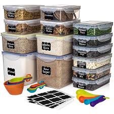 Here are some things to remember about storing food in plastic: Amazon Com Set Of 28 Pc Food Storage Containers 14 Containers Shazo Food Storage Containers Plastic Airtight Food Storage Airtight Food Storage Containers