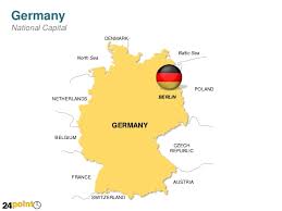 Germany comprises three geographical regions: Editable Ppt Map Of Germany