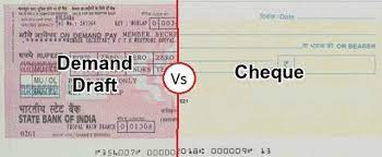 A cheque, on the other hand, is not prepaid. Difference Between Cheque And Demand Draft With Types Contents Example Frequently Asked Questions And Comparison Chart Key Differences
