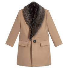 Free shipping both ways on faux shearling coats from our vast selection of styles. Romano Camel Beige Faux Fur Trim Coat Childrensalon