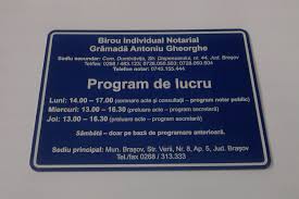 Program de lucru orele de lucru. Placuta Orar Placa Program De Lucru Cabinet Birou Sediu Firma