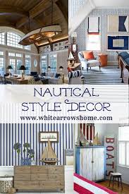 There's something about a lake house that makes vacation more personal. Nautical Style Decor For Cottages Cabins Or Lake Homes White Arrows Home