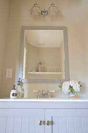Vintage Bath Vanity Light With Chrome Finish Blends With Soft Gray Ac Vintage Bathroom Vanities Vintage Bathroom Light Fixtures Black Bathroom Light Fixtures